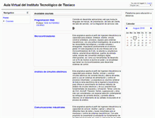 Tablet Screenshot of moodle.ittlaxiaco.edu.mx